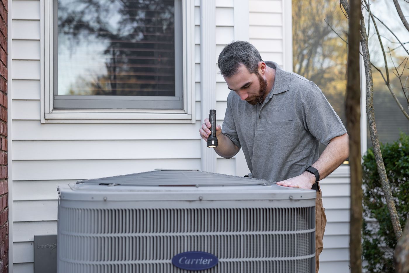 HVAC professionals at work