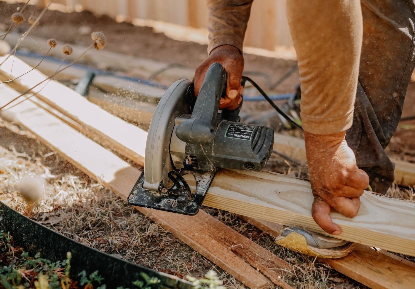 Remodeling professionals at work